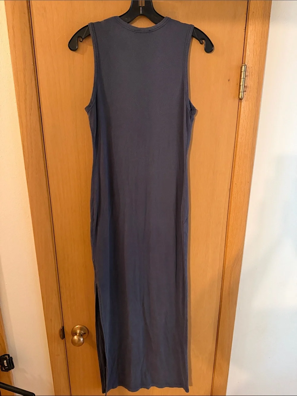 Quince Women’s Tencel Jersey Tank Stretch Maxi Dress Gray Size Medium
